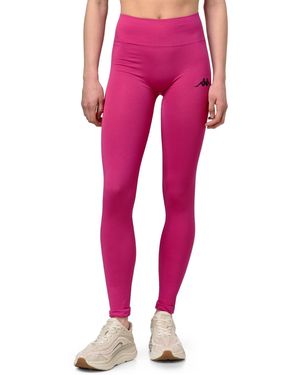 Kappa Ixida Seamless Pro Pantaloni Donna Viola - Rosa