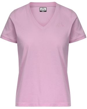 Kappa Logo Cabou T-Shirt E Top Donna Viola