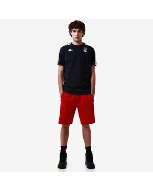 Kappa Alozip Usa Us Pantaloncini Uomo, Donna Rosso