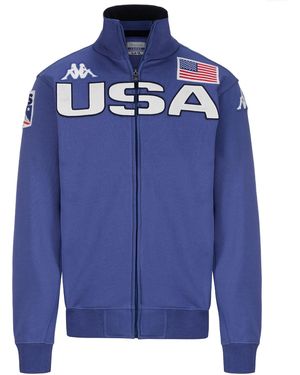 Kappa Eroi Jkt Usa Us Felpe Uomo Blu