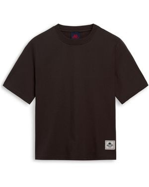 Kappa Zephir T-Shirt E Top Donna Marrone - Nero