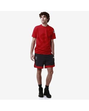 Kappa Ayba2 Usa Us T-Shirt E Top Uomo, Donna Rosso