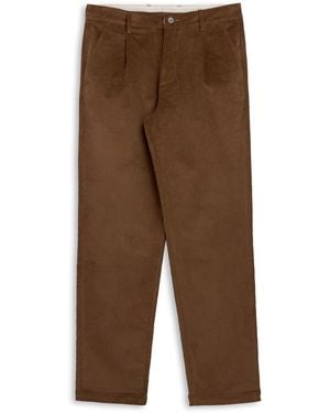 Kappa Ilan Comfort Corduroy Pantaloni Uomo Marrone