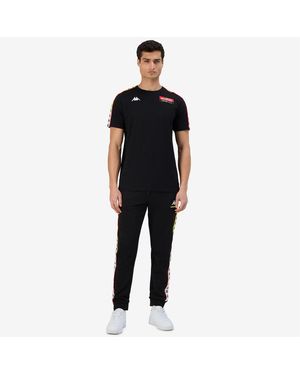 Kappa 222 Banda Alanz Vr46 Travel Pantaloni Uomo Nero