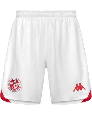 Kappa Kombat Ryder Pro 2026-27 Tunisia Pantaloncini Uomo Bianco