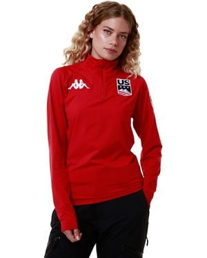 Kappa 6Cento 687Bk Us Felpe Uomo, Donna Rosso