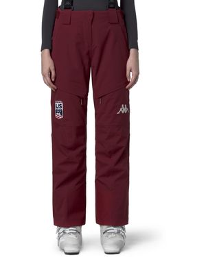 Kappa 665C Us Pantaloni Donna Rosso