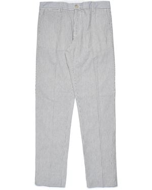 Kappa Westin Striped Pantaloni Uomo Bianco - Grigio