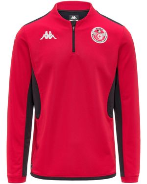 Kappa Muzira Pro 2 Tunisia Felpe Uomo Rosso