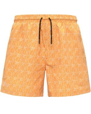 Kappa Logo Mare Costumi Da Bagno Uomo Giallo - Arancione