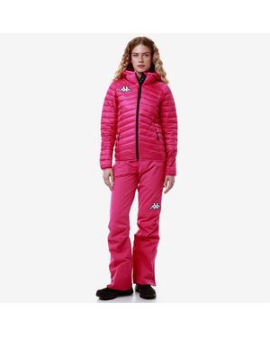 Kappa 6Cento 665P Pantaloni Donna Fucsia - Rosso