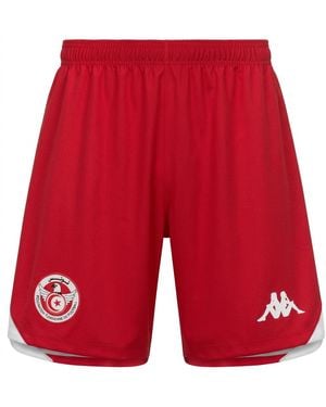 Kappa Kombat Ryder 2026-27 Tunisia Pantaloncini Uomo Rosso