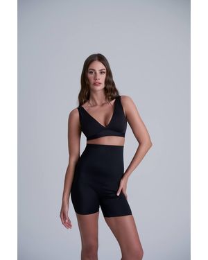 Karen Millen Invisible High Waist Short - Blue