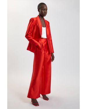Karen Millen Structured Satin Tailored Trouser