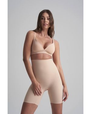 Karen Millen Sculpting High Waist Short - Natural