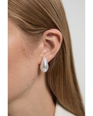 Karen Millen Teardrop Earrings - Brown