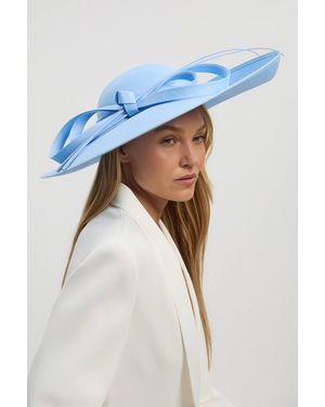 Karen Millen Quill Bow Detailed Disk Fascinator - Blue