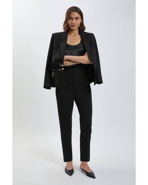 Karen Millen Petite Tailored Slim Leg Trouser - Black
