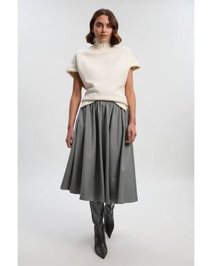 Karen Millen Tailored Marl Full Skirt - Multicolour