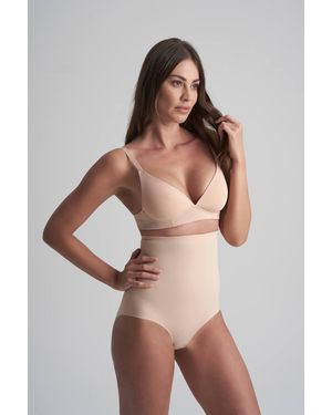 Karen Millen Sculpting High Waist Brief - Brown