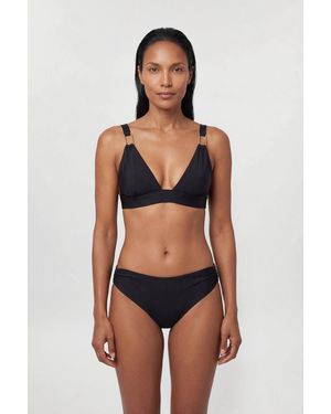 Karen Millen Trim Detail Bikini Top - Black