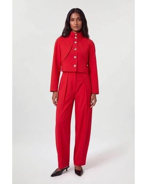 Karen Millen Polished Compact Rounded Tailored Jacket