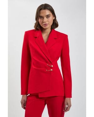 Karen Millen Trim Detail Tailored Single Breasted Blazer