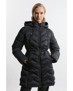 Karen Millen Lightweight Packable Coat - Black