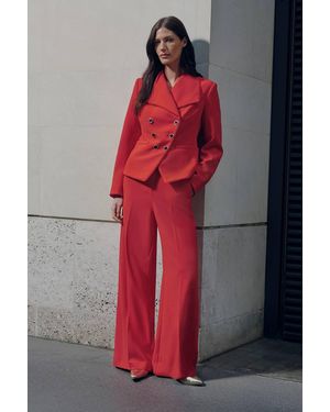Karen Millen Soft Tailored Wide Leg Trouser