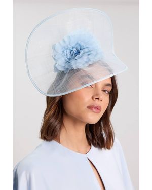 Karen Millen Flower Trim Headband Fascinator - Blue