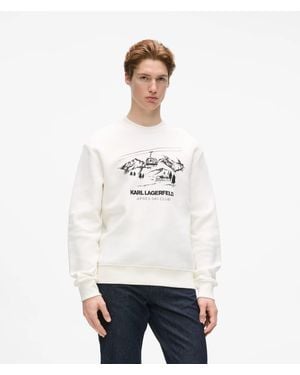KARL LAGERFELD Après Ski Club Sweatshirt - White