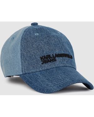 KL Jeans Two-Tone Light Denim Cap - Blue