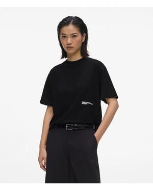 KL Jeans Regular‑Fit Flocked Floral T-Shirt - Black