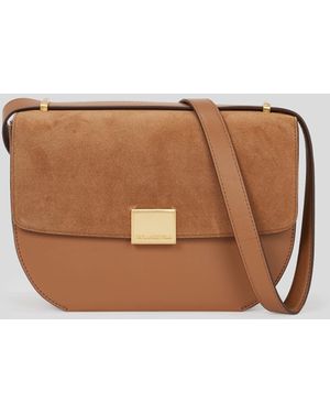 Karl Lagerfeld Sac Bandoulière Medium En Daim K/forever - Marron