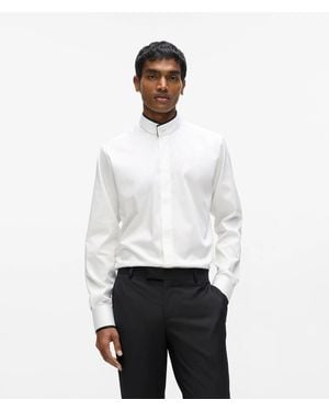 KARL LAGERFELD Contrast Detail Shirt - White