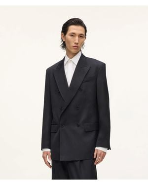 KARL LAGERFELD Kl Studio Double-Breasted Blazer - Blue