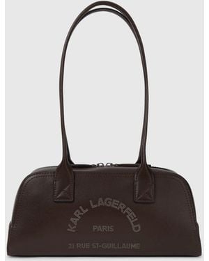 KARL LAGERFELD K/Daily Small Elongated Shoulder Bag - White