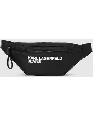 KL Jeans Nylon Logo Belt Bag - White