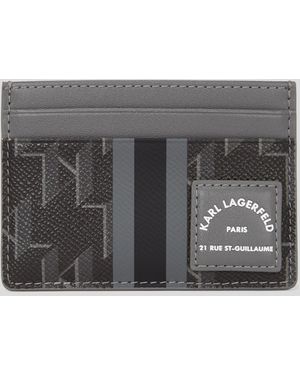 Karl Lagerfeld K/kanvas Cardholder - Grey