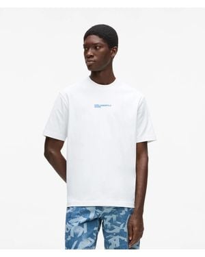 KL Jeans Graphic Karl Print T-Shirt - White
