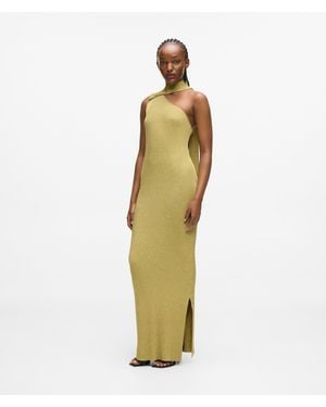 KARL LAGERFELD Metallic Knit Dress