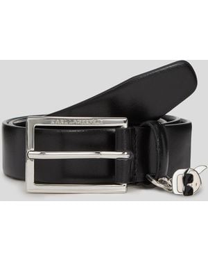 Karl Lagerfeld Ikon Charm Belt - Black