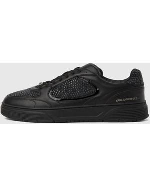 KARL LAGERFELD Kourtney Rhinestone Trainers - Black