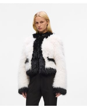 KARL LAGERFELD Faux-Fur Jacket - White