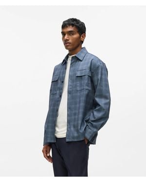 KARL LAGERFELD Casual Checked Shirt - Blue