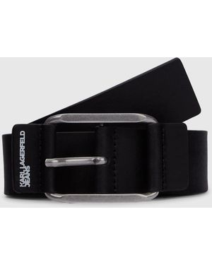 KL Jeans Vintage Leather Belt - Black