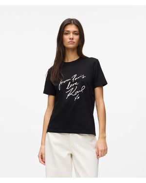 KARL LAGERFELD With Love T-Shirt - Black