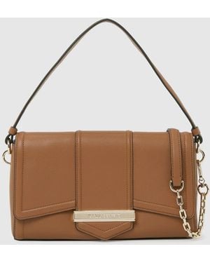 KARL LAGERFELD K/Nova Medium Crossbody Bag - Brown