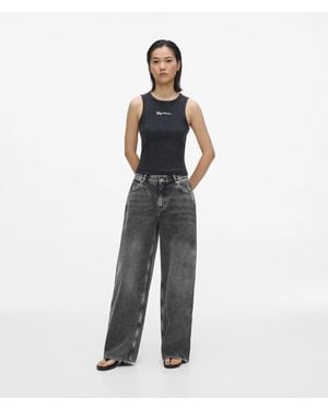 KL Jeans Transformable Low-Rise Wide Jeans - White