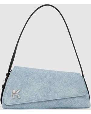 KL Jeans Geo Denim Flap Bag - Multicolour